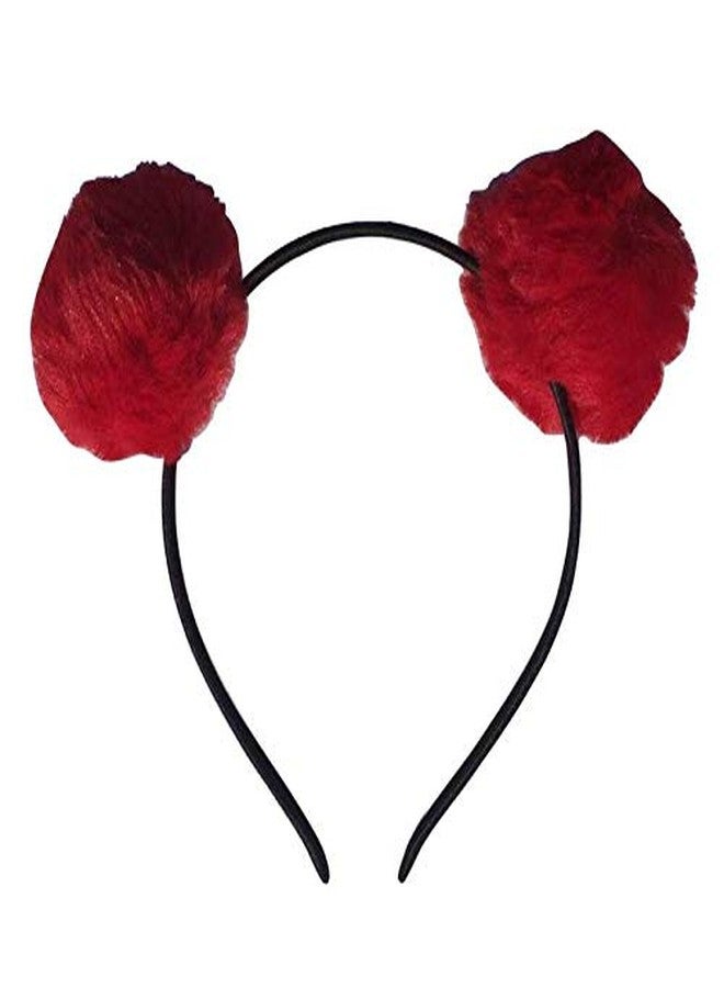 FAMEZA Multicolour Fabric Hoop Animal Soft Pompom Style Flurry Hairband for Kids Costume 6 - Image 3